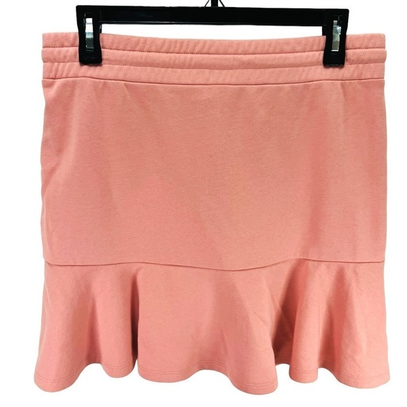 Lauren Ralph Lauren LRL NWT A-Line Drawstring Ruffle Hem Skirt Rose Tan Small - Picture 5 of 11